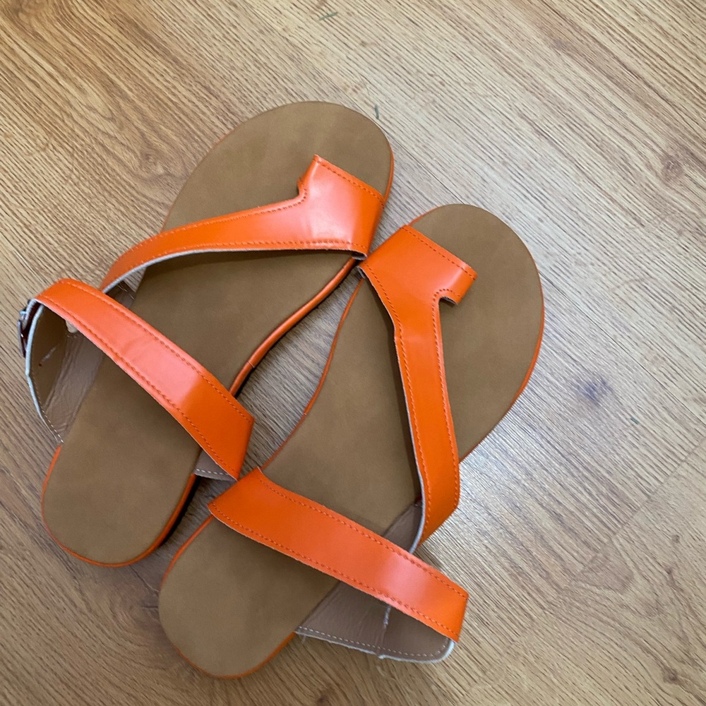 Orange sandals